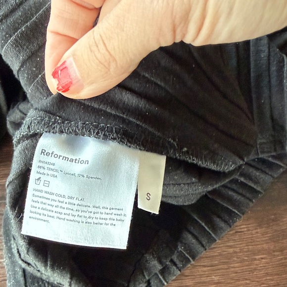 Reformation Ribbed Mini Dress S - Picture 5 of 7